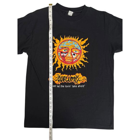 Sublime Band T-Shirt Black Sun Logo Just Let the Lovin Take Ahold Ska Punk - Picture 10 of 11